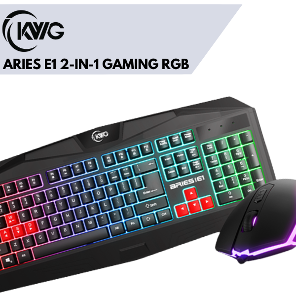 KWG ARIES E1 2-IN-1 GAMING RGB COMBO
