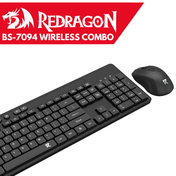 Redragon BS-7094 Wireless Keyboard and Mouse Combo