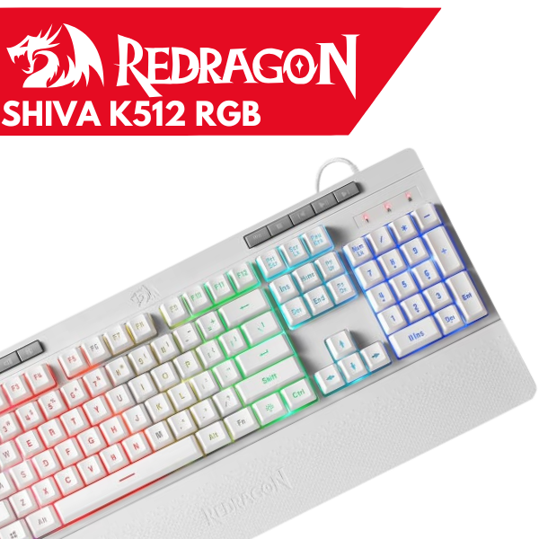 Redragon SHIVA K512 - White Keyboard