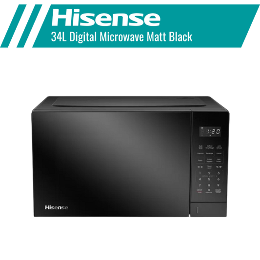 Hisense 34L Digital Microwave Matt Black