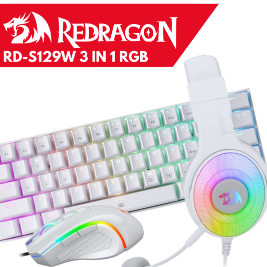 REDRAGON 3IN1 WIRED COMBO – WHITE