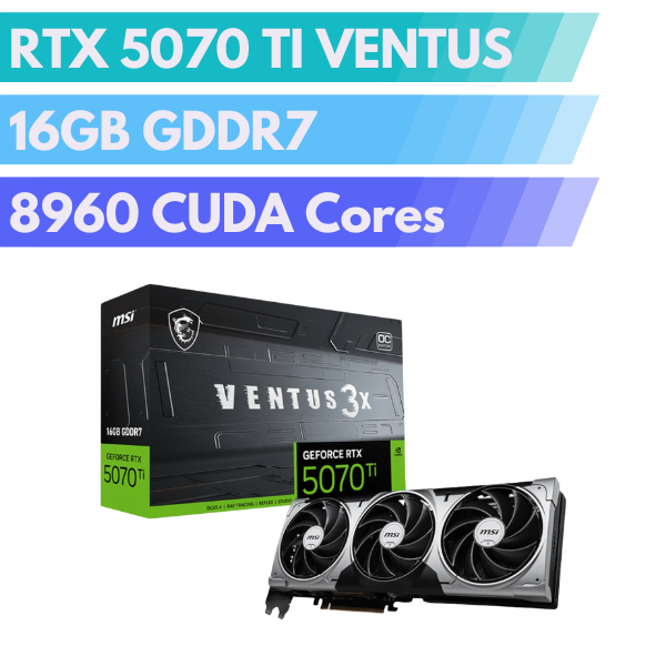 MSI GeForce RTX 5070 Ti 16G VENTUS 3X OC
