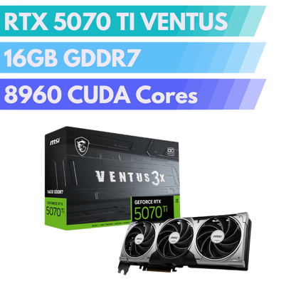 MSI GeForce RTX 5070 Ti 16G VENTUS 3X OC
