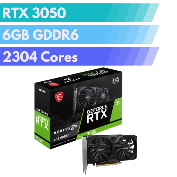 MSI Nvidia GeForce RTX 3050 Ventus 2X 6G OC