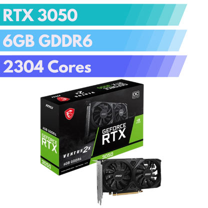 MSI Nvidia GeForce RTX 3050 Ventus 2X 6G OC