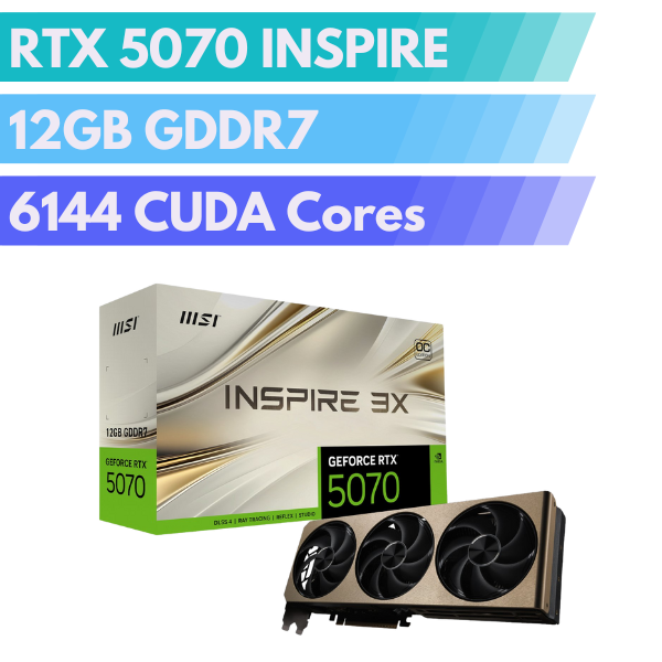 MSI GeForce RTX 5070 INSPIRE 3X OC 12GB