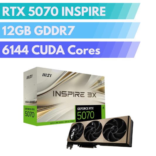 MSI GeForce RTX 5070 INSPIRE 3X OC 12GB