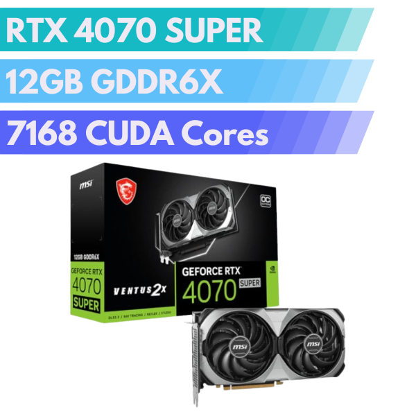 MSI Nvidia GeForce RTX 4070 Super Ventus 2x OC
