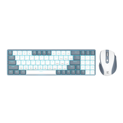 Redragon BS8772 Wireless Keyboard and Mouse Combo – Grey/White