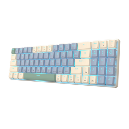 Redragon BS8772 Wireless Keyboard and Mouse Combo – Cream/Blue