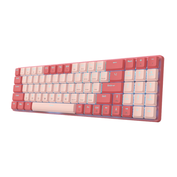 Redragon BS8772 Wireless Keyboard and Mouse Combo – Red/Pink