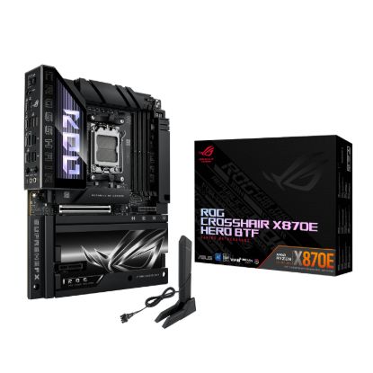 Picture of ASUS ROG CROSSHAIR X870E HERO BTF AMD AM5 ATX Gaming Motherboard