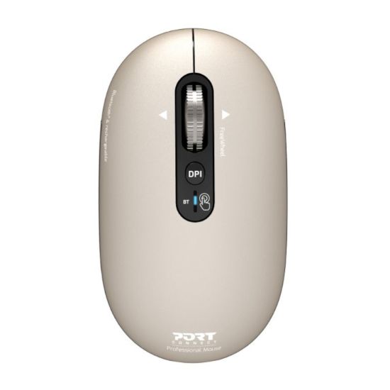 Picture of Port Connect PURE MAC Rechargeable Wireless and Bluetooth Mouse - Pearl