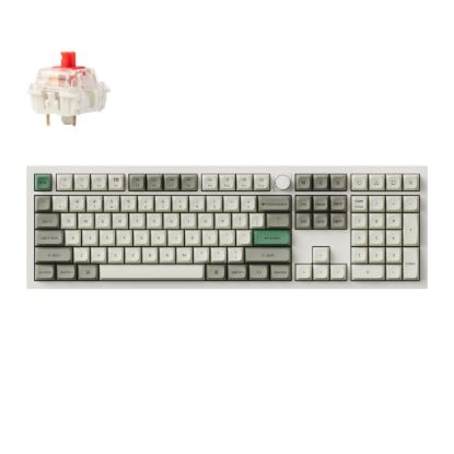 Picture of Keychron Q6 Max QMK/VIA Wireless Custom Mechanical Keyboard KSA Gateron Red Jupiter Switches - Shell White