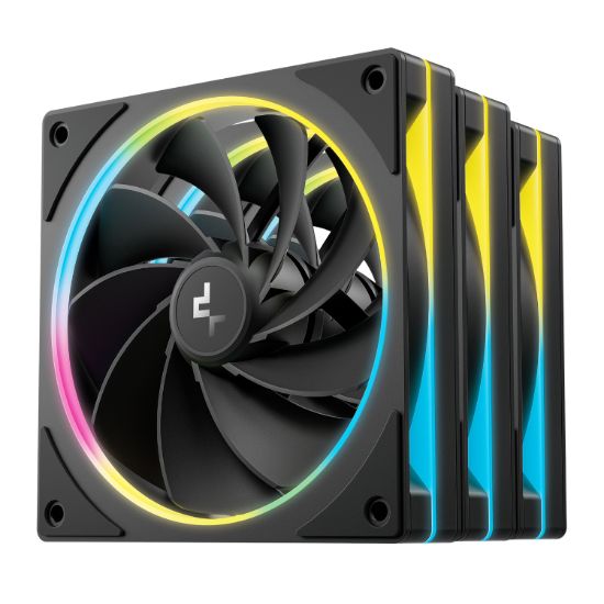 Picture of DeepCool FL12R SE 3-in-1 ARGB 120mm PWM 3 Fan Pack - Black