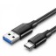 Picture of UGREEN Type-C to USB-A 3.0 Cable 1.5m – Fast Charging 3A, 5Gbps Sync – Black