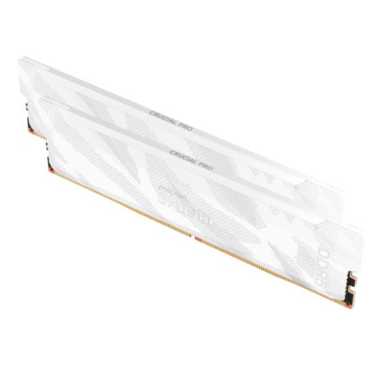 Picture of Crucial Pro Overclocking DDR5-6400 32GB Desktop Gaming Memory Kit (16GB x 2) – White