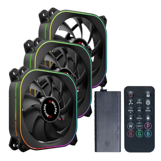 Picture of PCBuilder TORNADO CHILL ARGB 120mm Fan Kit