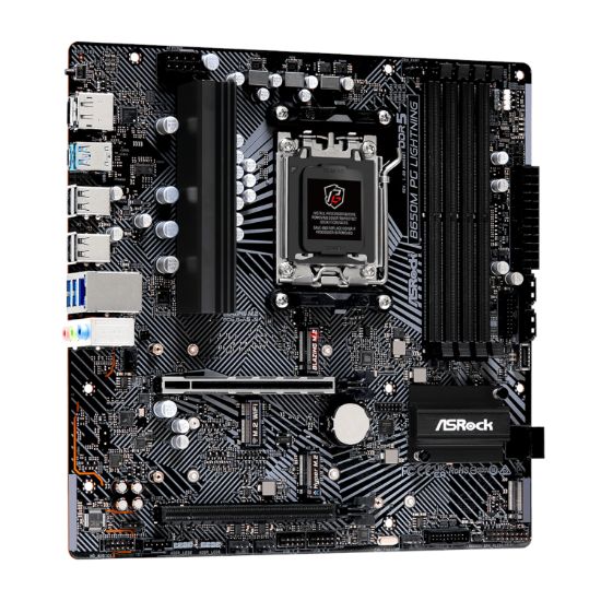 Picture of ASRock B650M PG Lightning AMD AM5 Micro ATX Motherboard