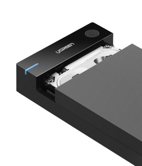 Picture of UGREEN 3.5" SATA Hard Drive USB 3.0 Enclosure 5Gbps – Black