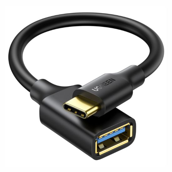 Picture of UGREEN Type-C to USB-A Adapter (Male to Female, 15cm)– Black