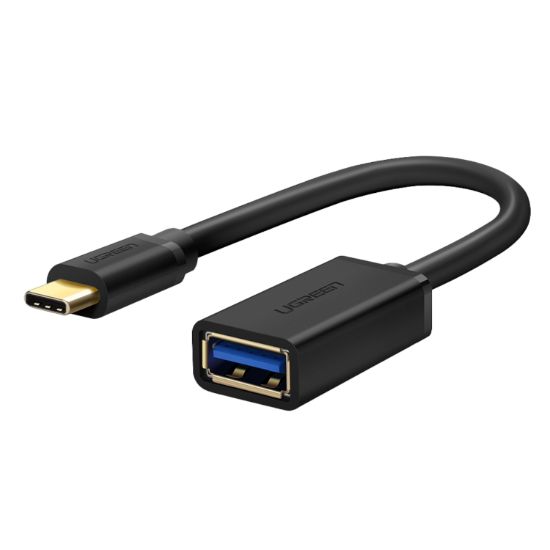 Picture of UGREEN Type-C to USB-A Adapter (Male to Female, 15cm)– Black