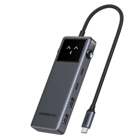 Picture of UGREEN 6-in-1 Type-C Hub with 4K HDMI, 100W PD and 10Gbps USB Ports – Grey