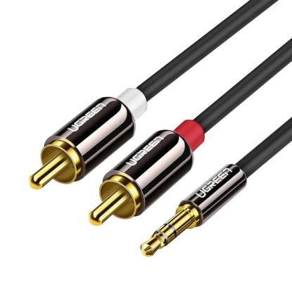 Picture of UGREEN AV116 RCA to AUX 3.5mm Audio Cable 1M - Black
