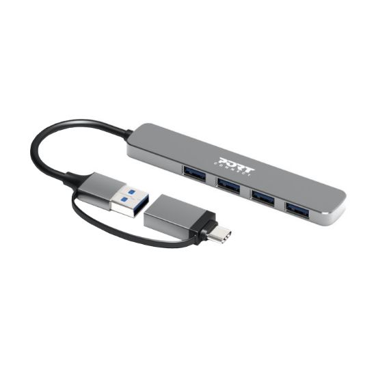 Picture of Port Connect USB Type-C to 4-port USB-A 3.0 Hub