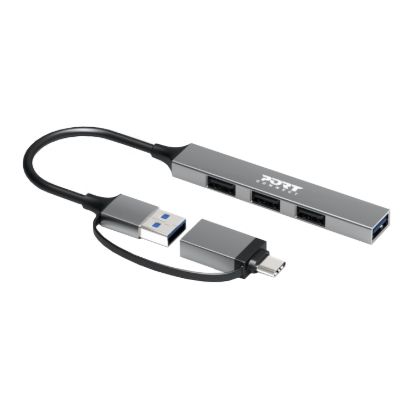 Picture of Port Connect USB Type-C to 4-port USB-A 3.0/2.0 Hub