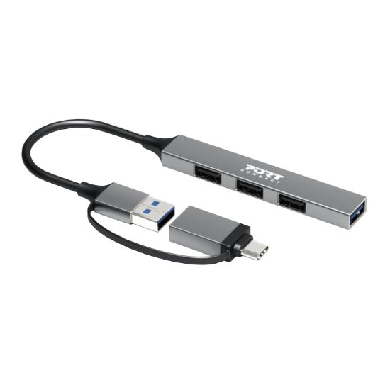 Picture of Port Connect USB Type-C to 4-port USB-A 3.0/2.0 Hub