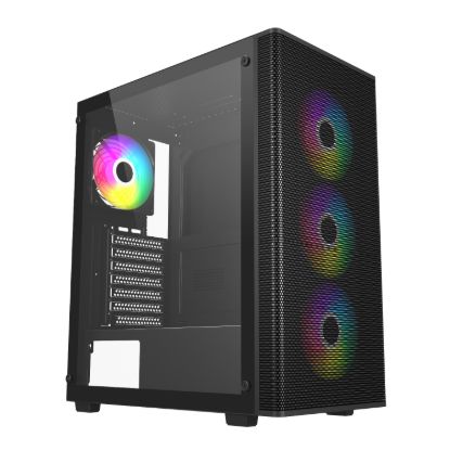Picture of FSP M220 ATX Mid Tower Gaming Chassis - Black