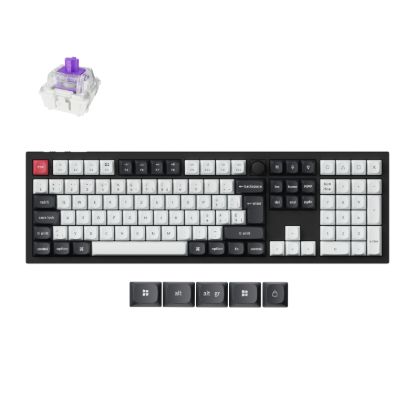 Picture of Keychron Q6 HE QMK Full-size Wireless Custom Mechanical Keyboard (Nebula Switch) – Carbon Black