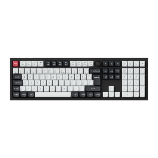 Picture of Keychron Q6 HE QMK Full-size Wireless Custom Mechanical Keyboard (Nebula Switch) – Carbon Black