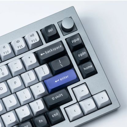 Picture of Keychron Double Shot KSA PBT Keycap Set - Dark Grey/White Smoke