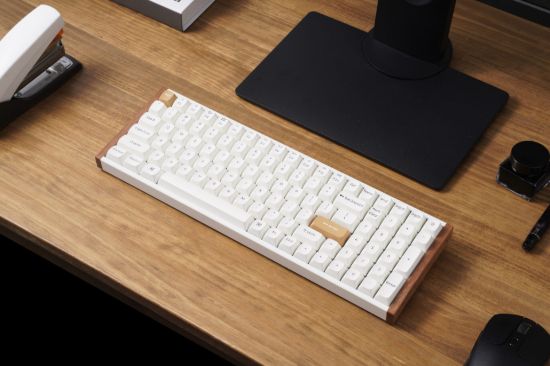 Picture of Keychron K4 HE 96% Magnetic Switch Hot-Swap RGB Wireless Keyboard – White (Wood + Aluminium)