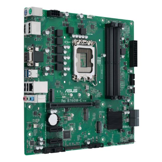 Picture of ASUS PRO B760M C CSM LGA 1700 M-ATX Motherboard