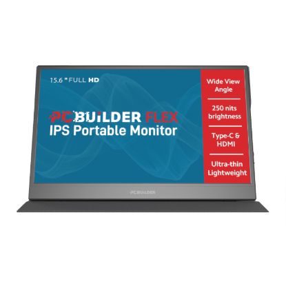 Picture of PCBuilder FLEX 15.6" Full HD IPS Portable Monitor
