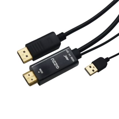 Picture of Gizzu 4K HDMI to DP Cable (1.8m) - Black