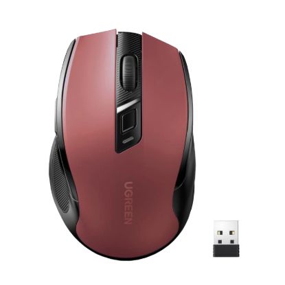 Picture of UGREEN MU006 2.4GHz Wireless Optical Mouse - Red