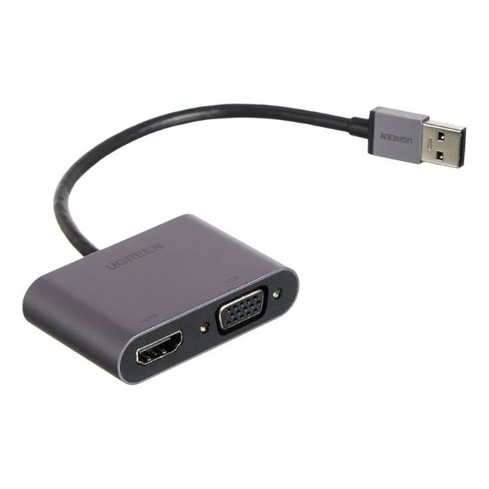Picture of UGREEN CM449 USB-A to HDMI + VGA 1080P Display Adapter