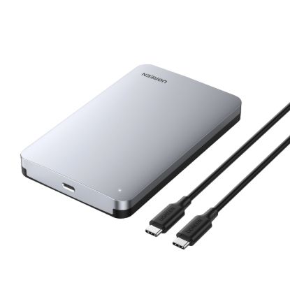 Picture of UGREEN CM300 2.5 inch USB Type-C Hard Drive Enclosure - Silver