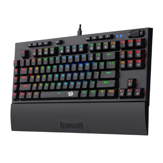 Picture of Redragon K588 RGB Pro BROADSWORD TKL Mechanical Wired Gaming Keyboard - Black