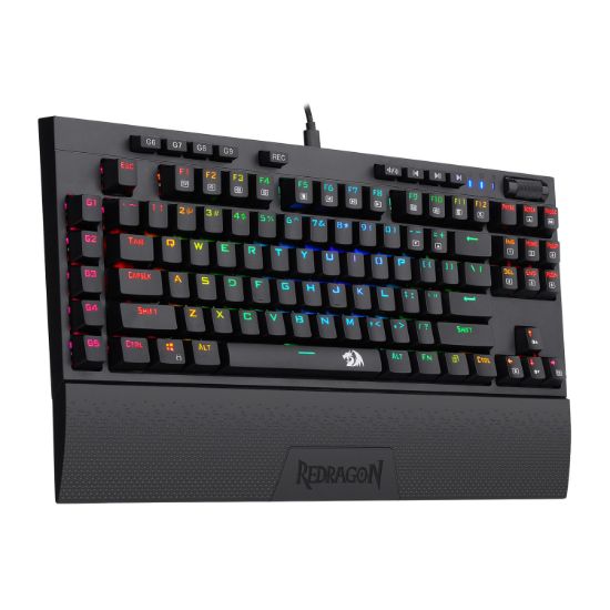 Picture of Redragon K588 RGB Pro BROADSWORD TKL Mechanical Wired Gaming Keyboard - Black