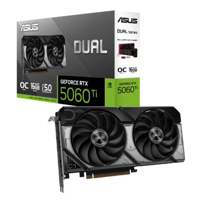 Picture of ASUS Dual GeForce RTX 5060 Ti OC Edition 16GB GDDR7 Graphics Card
