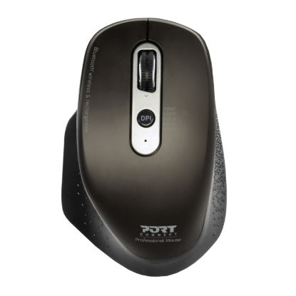 Picture of Port Connect Bluetooth Wireless and Rechargeable Executive Mouse - Black