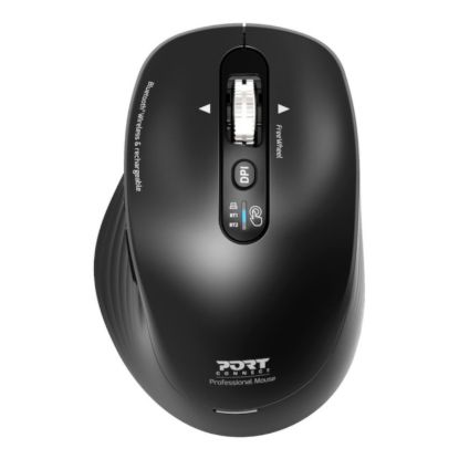 Picture of Port Connect Business 2.4GHz Rechargeable Bluetooth Wireless Mouse - Black