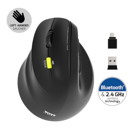 Picture of Port Connect Ergo Shape Rechargeable Wireless Mouse