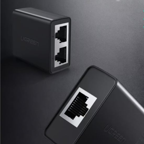 Picture of UGREEN RJ45 Splitter Adapter 2 Pack (Black)