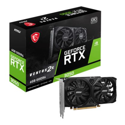 Picture of MSI GeForce RTX 3050 VENTUS 2X E 6GB OC Graphics Card